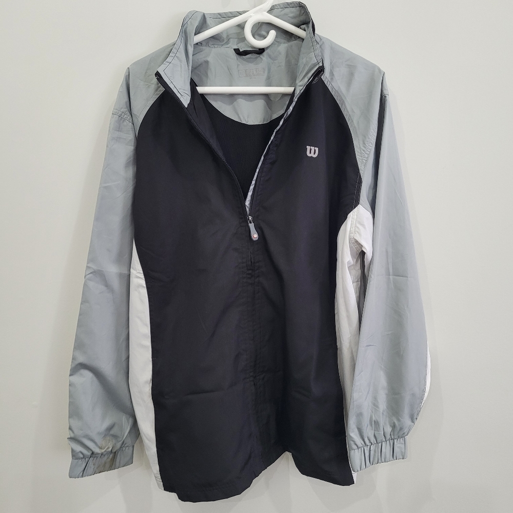 Wilson full zipper windbreaker jacket - Men's size Medium